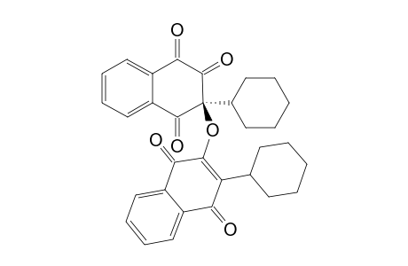3-CYCLOHEXYL-3-(3-CYCLOHEXYLNAPHTHO-1,4-QUINON-2-YL)-OXY-2-OXO-2,3-DIHYDRONAPHTHO-1,4-QUINONE