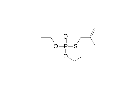 Phosphorothioic acid, O,O-diethyl S-(2-methyl-2-propenyl) ester