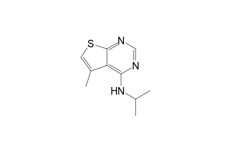 Thieno[2,3-d]pyrimidin-4-amine, 5-methyl-N-(1-methylethyl)-