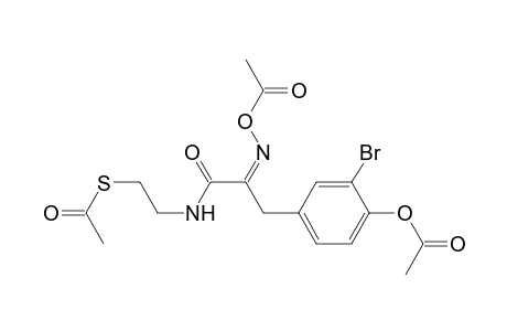 Ethanethioic acid, S-[2-[[3-[4-(acetyloxy)-3-bromophenyl]-2-[(acetyloxy)imino]-1-oxopropyl]amino]ethyl]ester