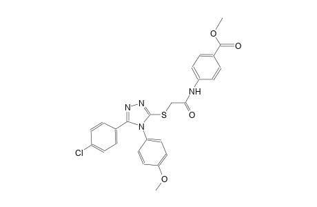 methyl 4-[({[5-(4-chlorophenyl)-4-(4-methoxyphenyl)-4H-1,2,4-triazol-3-yl]sulfanyl}acetyl)amino]benzoate
