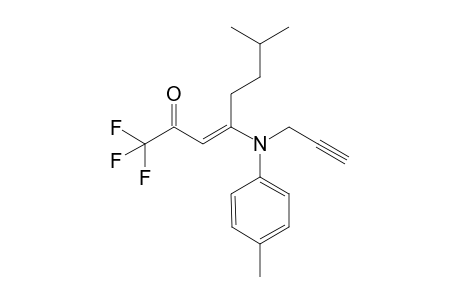 (E)-1,1,1-Trifluoro-7-methyl-4-(N-4-tolyl-1-propyn-3-ylamino)-3-octen-2-one