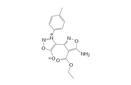 3-(p-Methylphenyl)-4-[5'-amino-4'-(p-ethoxycarbonyl)isoxazol-3'-yl]sydnone