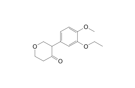 3-(3-Ethoxy-4-methoxy-phenyl)oxan-4-one