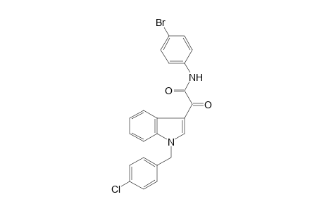 1H-Indole-3-acetamide, N-(4-bromophenyl)-1-[(4-chlorophenyl)methyl]-.alpha.-oxo-
