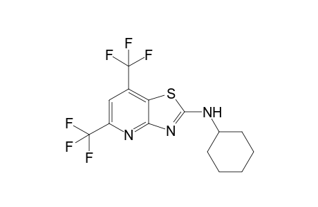 N-Cyclohexyl-5,7-bis(trifluoromethyl)thiazolo[4,5-b]pyridin-2-amine