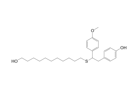 4-[2-(11-hydroxyundecylthio)-2-(4-methoxyphenyl)ethyl]phenol