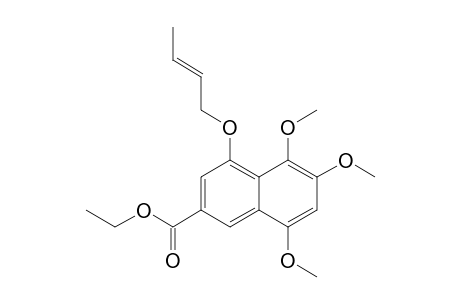 Ethyl 5,6,8-trimethoxy-4-(but-2-enyloxy)-2-naphthoate
