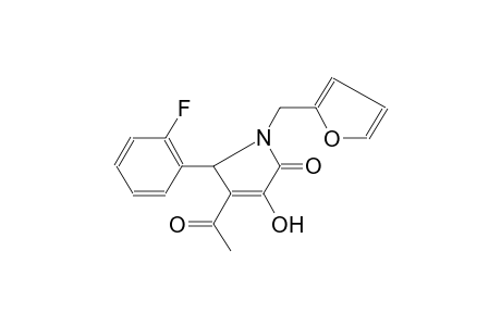 Pyrrol-2(5H)-one, 4-acetyl-5-(2-fluorophenyl)-1-(2-furfuryl)-3-hydroxy-