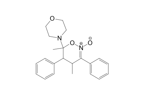 4H-1,2-Oxazine, 5,6-dihydro-4,6-dimethyl-6-(4-morpholinyl)-3,5-diphenyl-, 2-oxide