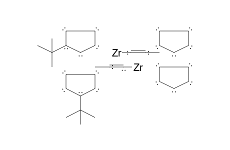 Bis(.mu.-propynyl)-bis(cyclopentadienyl)zirconium-bis(t-butylcyclopentadienyl)zirconium