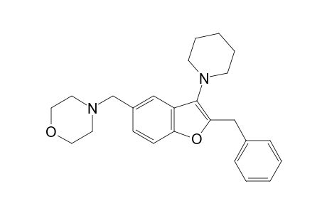 4-{[2-Benzyl-3-(piperidin-1-yl)-1-benzofuran-5-yl]methyl}morpholine