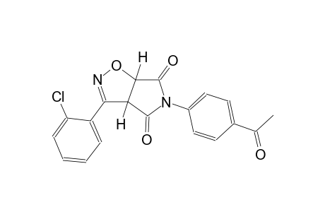 (3aR,6aS)-5-(4-acetylphenyl)-3-(2-chlorophenyl)-3aH-pyrrolo[3,4-d]isoxazole-4,6(5H,6aH)-dione