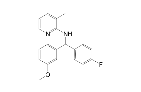 N-[(4-Fluorophenyl)(3-methoxyphenyl)methyl]-3-methylpyridin-2-amine