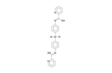 N-(4-[(4-([(E)-2-Pyridinyl(sulfanyl)methylidene]amino)phenyl)sulfonyl]phenyl)-2-pyridinecarbimidothioic acid