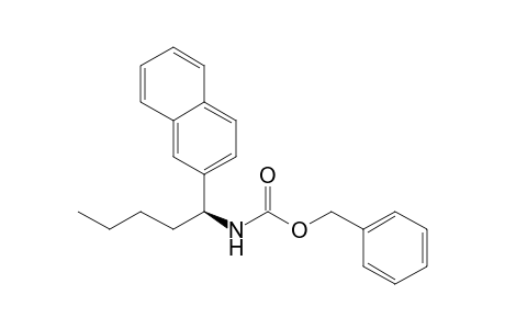 (phenylmethyl) N-[(1S)-1-naphthalen-2-ylpentyl]carbamate