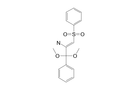 (Z)-1-[DIMETHOXY-(PHENYL)-METHYL]-2-(PHENYLSULFONYL)-VINYLAMINE