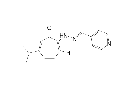 isonicotinaldehyde, (2-iodo-5-isopropyl-7-oxo-1,3,5-cycloheptatrien-1-yl)hydrazone