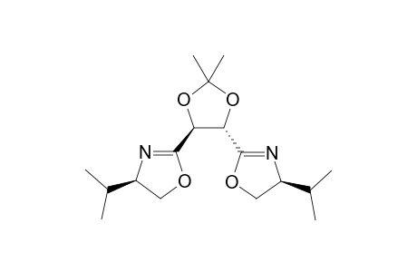 (+)-(4S,5S)-Bis((S)-4-isopropyloxazilin-2-yl)-2,2-dimethyl-1,3-dioxolane