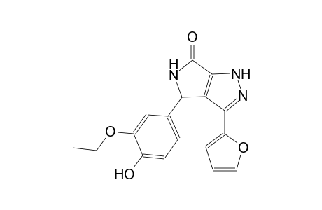 pyrrolo[3,4-c]pyrazol-6(1H)-one, 4-(3-ethoxy-4-hydroxyphenyl)-3-(2-furanyl)-4,5-dihydro-