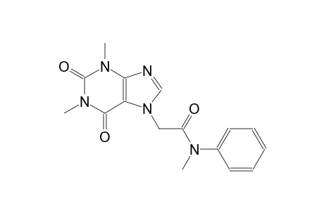 2-(1,3-dimethyl-2,6-dioxo-1,2,3,6-tetrahydro-7H-purin-7-yl)-N-methyl-N-phenylacetamide