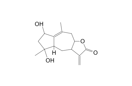 AZULENO[6,5-B]FURAN-2(3H)-ONE, 3A,4,4A,5,6,7,9,9A-OCCAHYDRO-5,7-DIHYDROXY-5,8-DIMETHYL-3-METHYLENE-