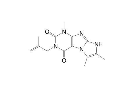 1H-imidazo[2,1-f]purine-2,4(3H,8H)-dione, 1,6,7-trimethyl-3-(2-methyl-2-propenyl)-