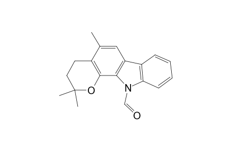 Pyrano[2,3-a]carbazole-11(2H)-carboxaldehyde, 3,4-dihydro-2,2,5-trimethyl-