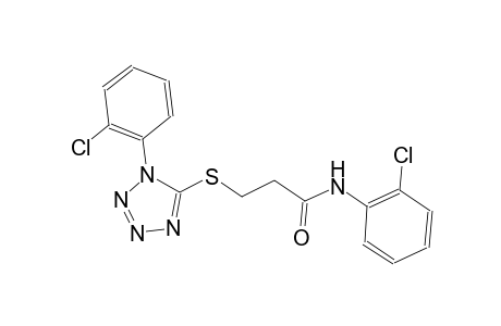 propanamide, N-(2-chlorophenyl)-3-[[1-(2-chlorophenyl)-1H-tetrazol-5-yl]thio]-