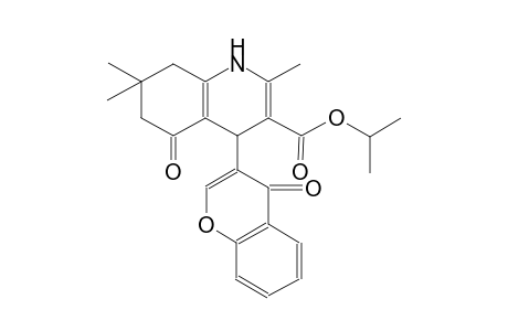 3-quinolinecarboxylic acid, 1,4,5,6,7,8-hexahydro-2,7,7-trimethyl-5-oxo-4-(4-oxo-4H-1-benzopyran-3-yl)-, 1-methylethyl ester