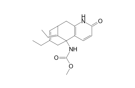 (E)-7-Ethyl-11-ethylidene-5,6,9,10tetrahydro-5-(methoxycarbonylamino)-5,9-methano-1H-cycloocta[b]pyridin-2-one