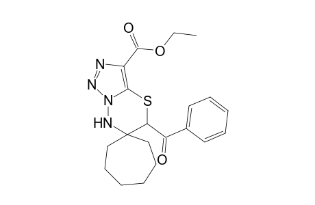 5-Benzoyl-[5,7-dihydrospiro[1,2,3]triazolo[5,1-b][1,3,4]thiadiazine-6,1'-cycloheptane-3-carboxylic acid ethyl ester
