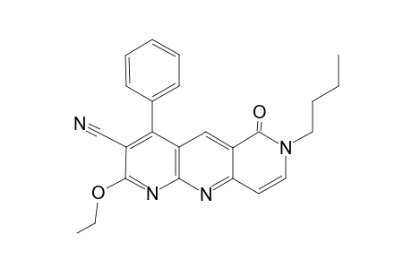 7-Butyl-2-ethoxy-6-keto-4-phenyl-pyrido[4,3-b][1,8]naphthyridine-3-carbonitrile