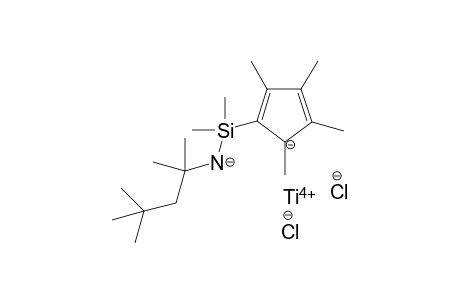 Dichloro{eta-5:eta-1-N-dimethyl(tetramethylcyclopentadienyl)-silyl](1,1,3,3-tetramethylbutyl)amido}titanium