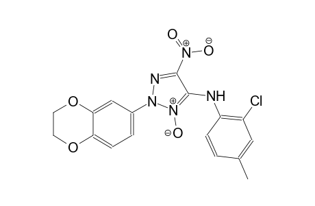N-(2-chloro-4-methylphenyl)-2-(2,3-dihydro-1,4-benzodioxin-6-yl)-5-nitro-2H-1,2,3-triazol-4-amine 3-oxide
