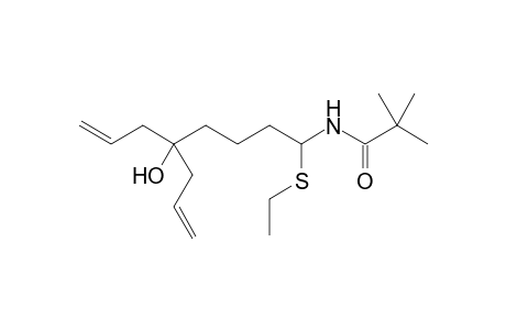 N-(1-(Ethylthio)-5-hydroxy-5-(2-propenyl-7-octenyl)-2,2-dimethylpropaneamide