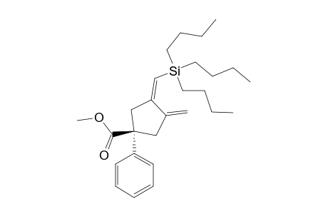 (Z)-1-CARBOMETHOXY-3-METHYLENE-1-PHENYL-4-TRIBUTYL-SILYLMETHYLENE-CYCLOPENTANE