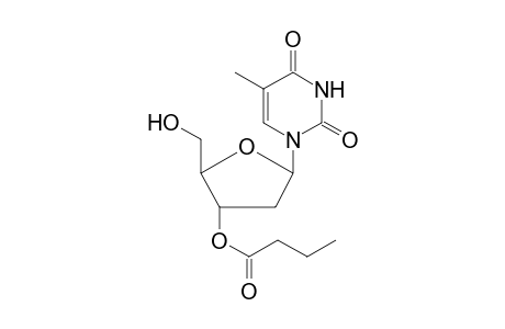 Butanoic acid, 5-[3,4-dihydro-5-methyl-2,4-dioxo-1(2H)-pyrimidinyl]tetrahydro-2-(hydroxymethyl)-3-furanyl ester