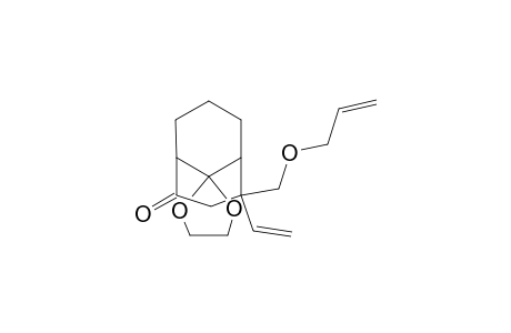 9,9-(Ethylenedioxy)-exo-4-vinyl-endo-4-[(allyloxy)methyl]bicyclo[3.3.1]nonan-2-one