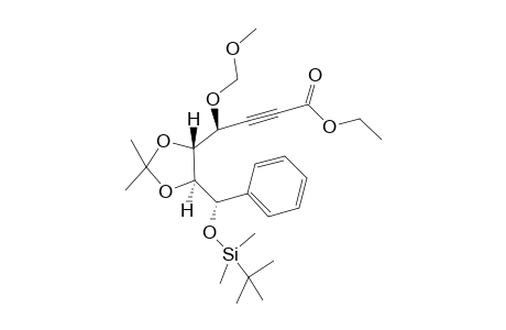 (7S,4S)-Ethyl 7-tert-Butyldimethylsiloxy-7-phenyl-5S,6S-O-isopropylidene-)-4-O-methoxymethylheptyn-2-oate