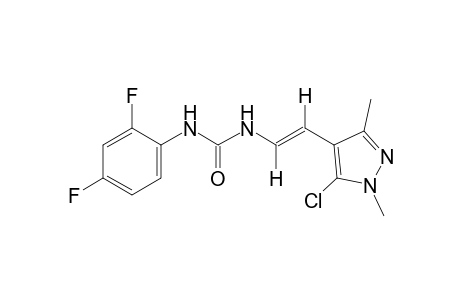 trans-1-[(2-(5-chloro-1,3-dimethylpyrazol-4-yl)vinyl]-3-(2,4-difluorophenyl)urea