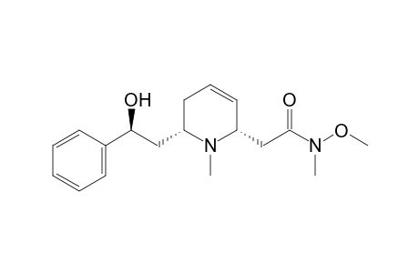 [(2S)(2S,6S)]-2-[6-(2-Hydroxy-2-phenylethyl)-1-methyl-1,2,5,6-tetrahydropyridin-2-yl]-N-methoxy-N-methylacetamide
