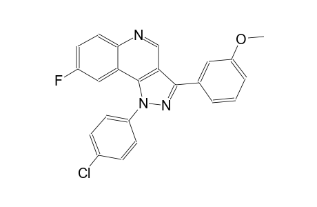 1-(4-chlorophenyl)-8-fluoro-3-(3-methoxyphenyl)-1H-pyrazolo[4,3-c]quinoline