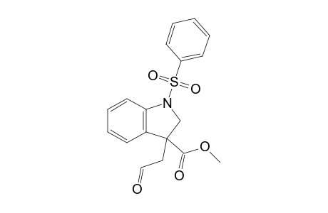 (1-Benzenesulfonyl-3-methoxycarbonyl-2,3-dihydro-1H-indole-3-yl)acetaldehyde