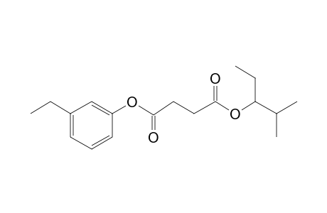 Succinic acid, 2-methylpent-3-yl 3-ethylphenyl ester