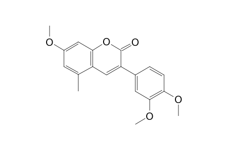 3-(3,4-Dimethoxyphenyl)-7-methoxy-5-methyl-2H-chromen-2-one