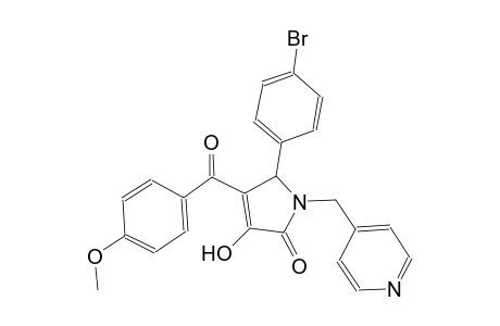 2H-pyrrol-2-one, 5-(4-bromophenyl)-1,5-dihydro-3-hydroxy-4-(4-methoxybenzoyl)-1-(4-pyridinylmethyl)-