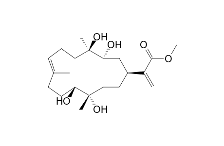 2-[(1S,3S,4R,7E,11R,12S)-3,4,11,12-tetrahydroxy-4,8,12-trimethyl-1-cyclotetradec-7-enyl]-2-propenoic acid methyl ester
