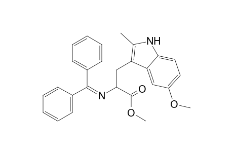 Methyl 5-methoxy-2-methyl-N-(diphenylmethylene)-DL-tryptophanate