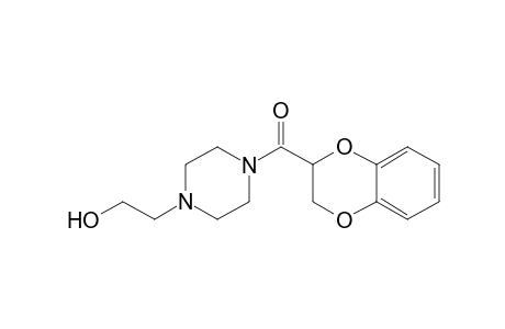 2,3-dihydro-1,4-benzodioxin-3-yl-[4-(2-hydroxyethyl)-1-piperazinyl]methanone